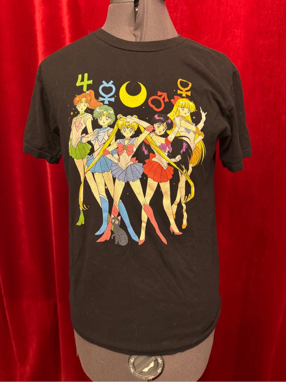 Hot Topic Black Sailor Moon Graphic Tee